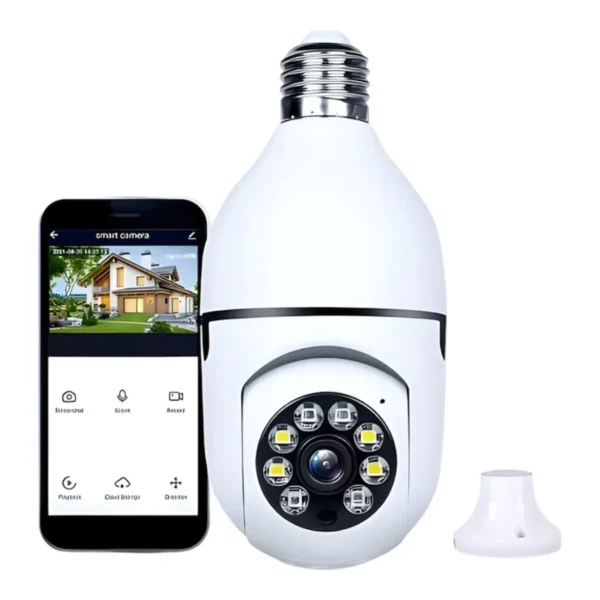 Cámara De Seguridad Bombillo 360°