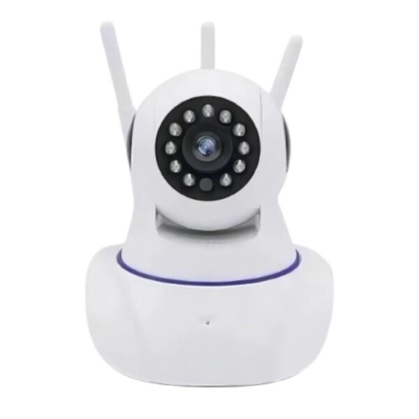 Cámara Robótica Seguridad 360° Visión Nocturna Wifi 3 Antenas