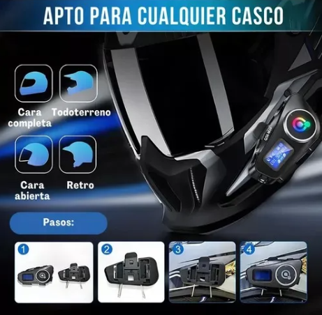 Intercomunicador Para Casco Moto Q58 Max