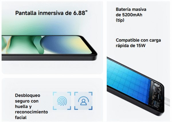 Redmi Xiaomi A5 64GB Negro