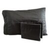 Juego Sábanas Negro 4 Piezas Cama Doble