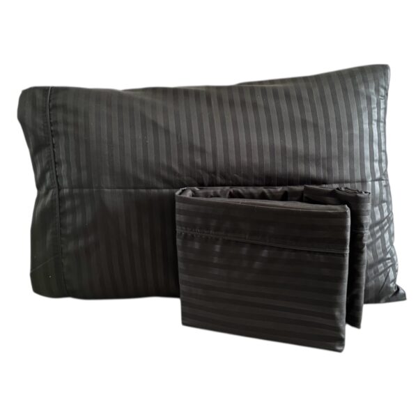 Juego Sábanas Negro 4 Piezas Cama Doble