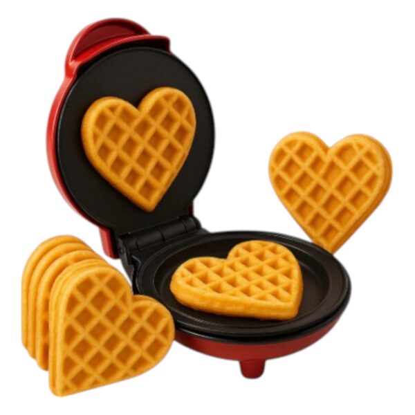 Waflera Mini Antiadherente Forma De Corazón