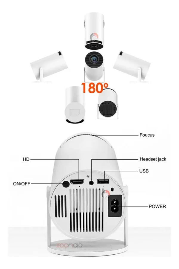 Videobeam Proyector Android HY300 4K
