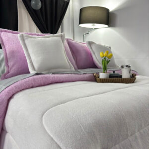 Edredon Piel de Durazno Marfil Rosado